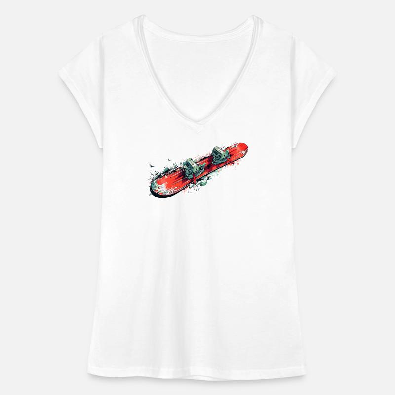 Snowboard Frauen Vintage T-Shirt