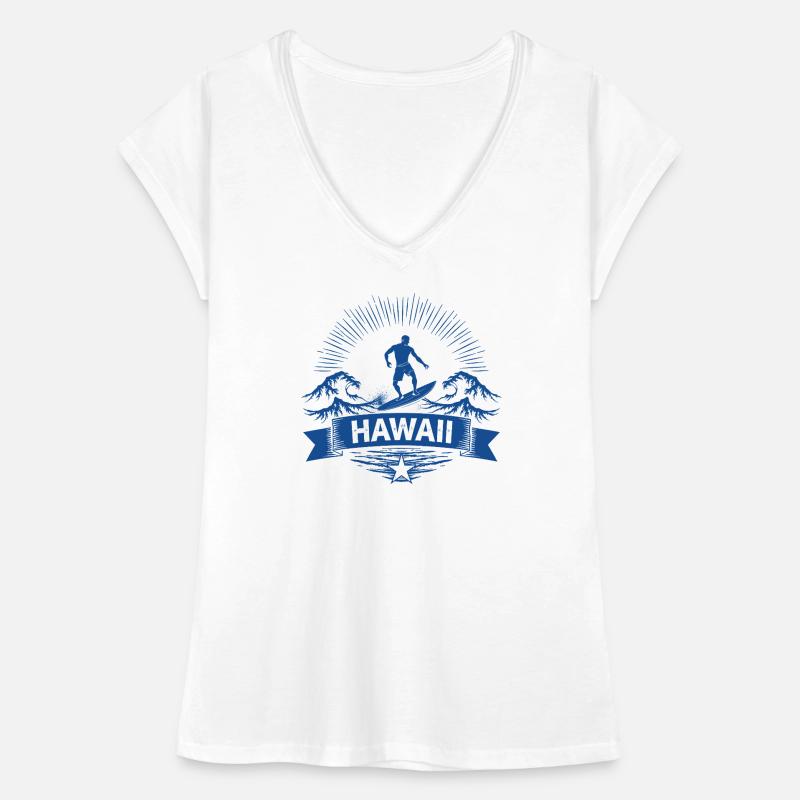 Hawaii Surfer Surfer on Pacific Wave Women's Vintage T-Shirt