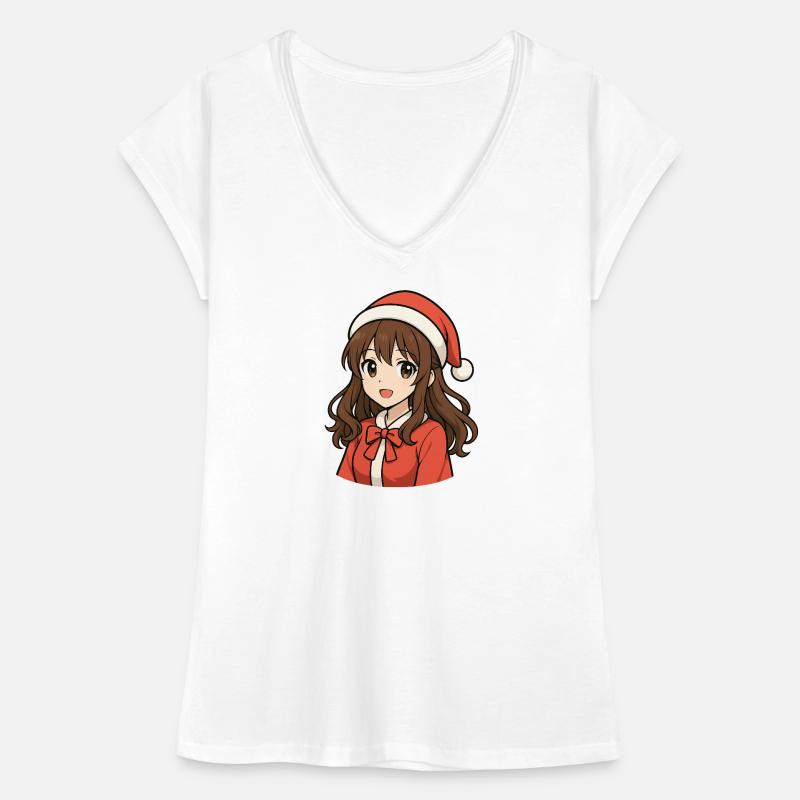 Fille d’anime magique de Noël T-shirt vintage Femme