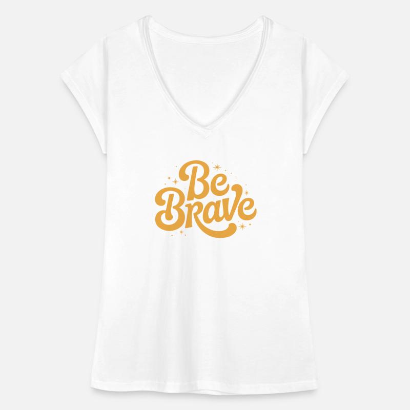 Be Brave Script Emblem Frauen Vintage T-Shirt