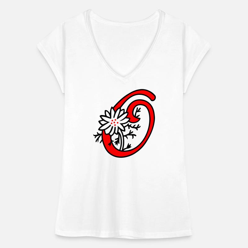 Buchstabe O Initiale Frauen Vintage T-Shirt