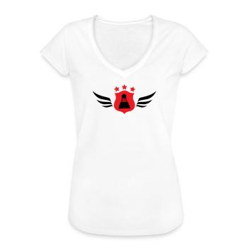 Badminton - Sport - Racket - Women's Vintage T-Shirt - white - Front - Danielle (179cm)