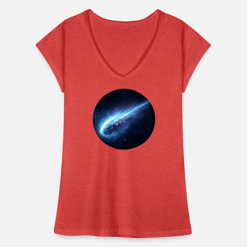 Astronomie Comète Spatiale Queue en Ligne T-shirt vintage Femme
