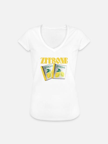 Halloren Frukas Zitrone - Frauen Vintage T-Shirt - Weiß