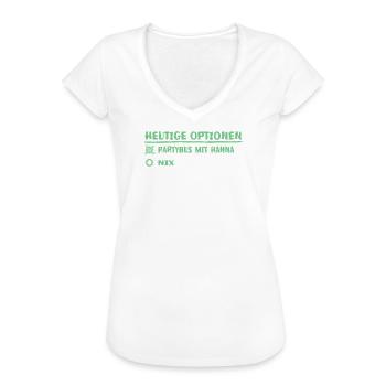Vorname hanna - Frauen Vintage T-Shirt - Weiß - Vorne - Danielle (179cm)