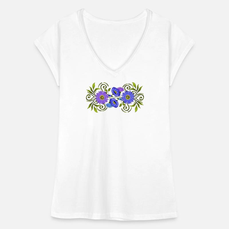 Fleur T-shirt vintage Femme