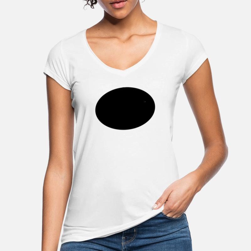 Ellipse oder Oval Frauen Vintage T-Shirt
