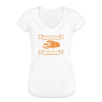 Legendary Truck Orange Athur - Women's Vintage T-Shirt - white - Front - Danielle (179cm)