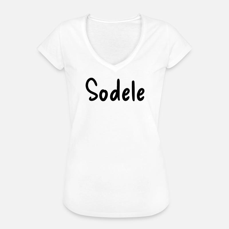 Sodele - Women's Vintage T-Shirt - white