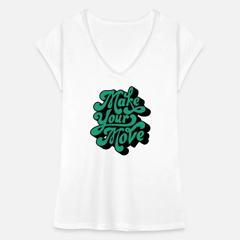 Mach deinen Schritt – Retro-Skriptmotiv Frauen Vintage T-Shirt