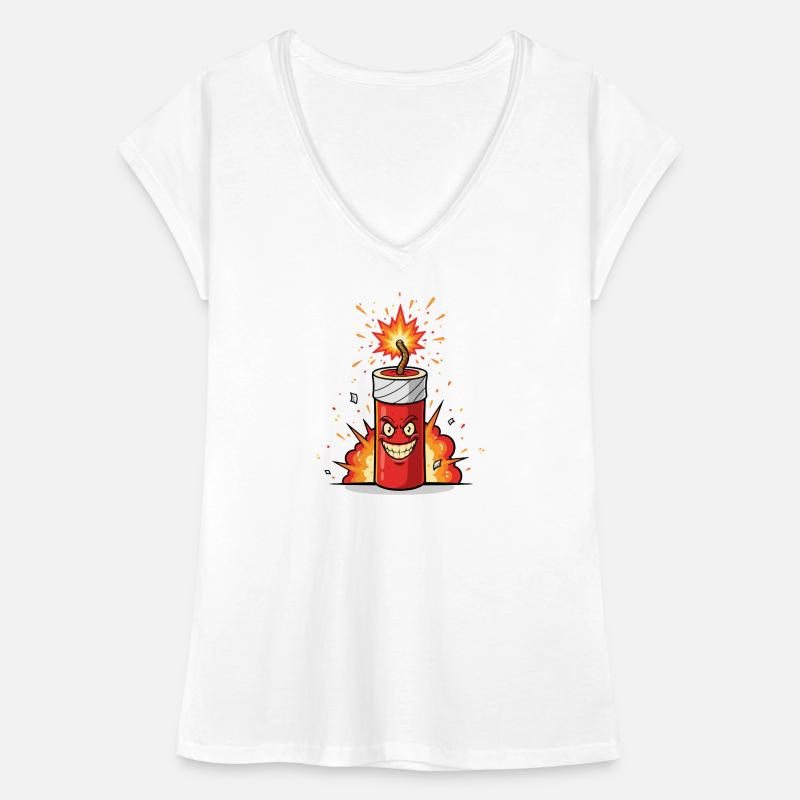 Angry Firecracker Comic Women's Vintage T-Shirt