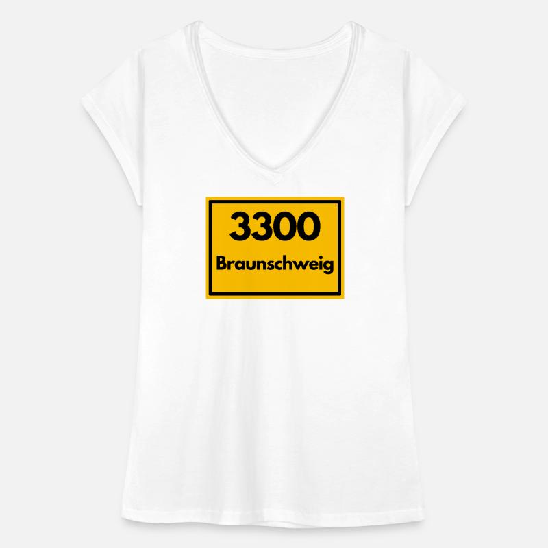 OLD POSTCODE POSTCODE RETRO 3300 BRAUNSCHWEIG Women's Vintage T-Shirt