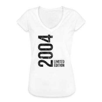 22 Jahre 2004 Geburtstag – Jahrgang  - Frauen Vintage T-Shirt - Weiß - Vorne - Danielle (179cm)