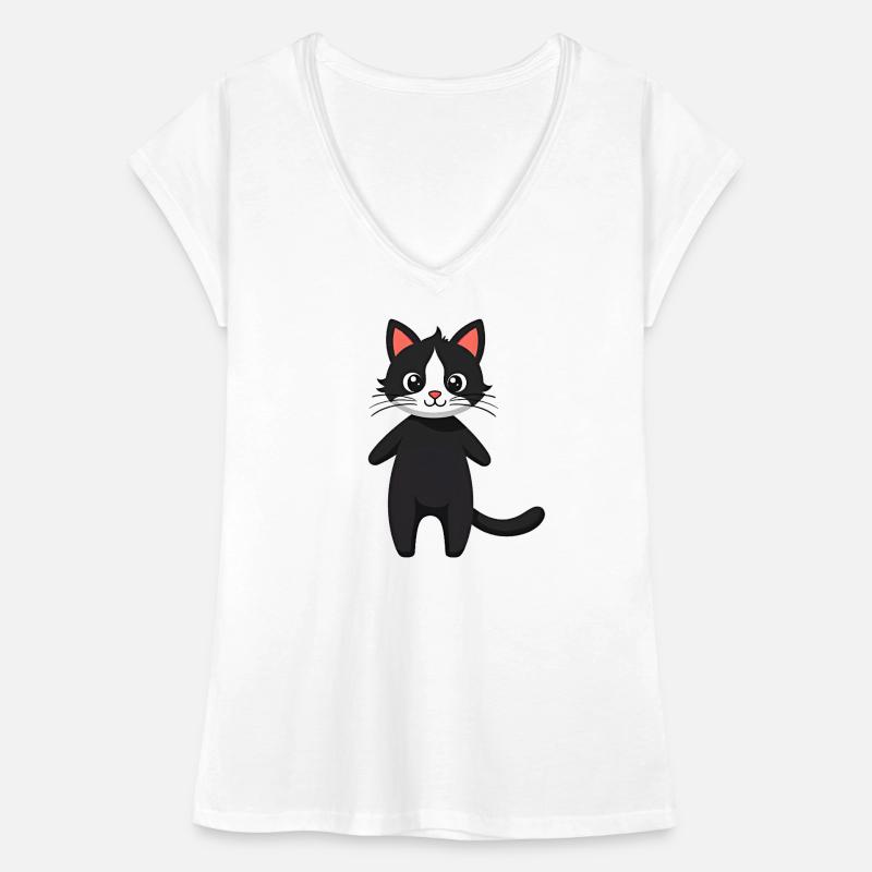 Black cat Women's Vintage T-Shirt