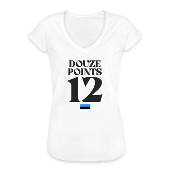 Zwölf Punkte Eurovision Estland - Frauen Vintage T-Shirt - Weiß - Vorne - Danielle (179cm)