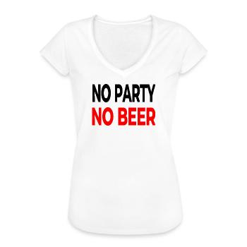 Party - Women's Vintage T-Shirt - white - Front - Danielle (179cm)