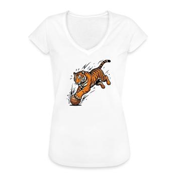 Pouvoir de la mascotte des joueurs de basket-ball des Tigers - T-shirt vintage Femme - blanc - Devant - Danielle (179cm)