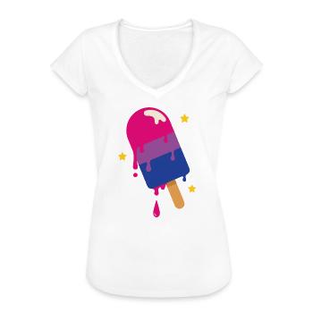 Pride Month LGBT – Bisexuell - Frauen Vintage T-Shirt - Weiß - Vorne
