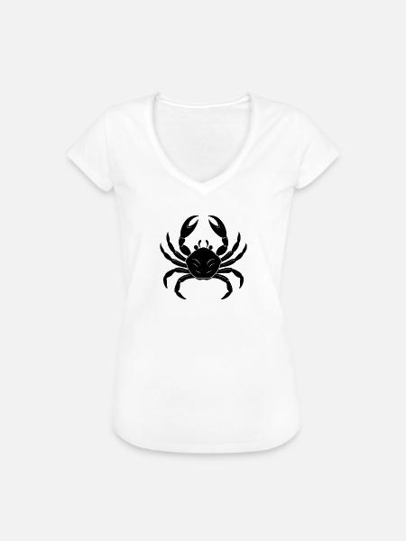 Krabbe - Frauen Vintage T-Shirt - Weiß
