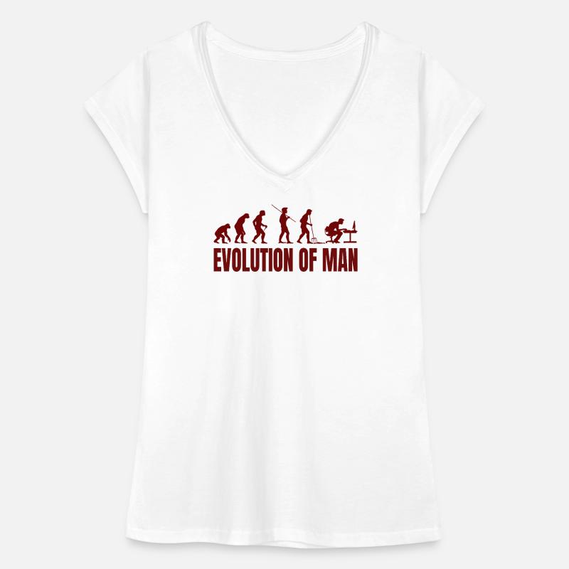 Computer PC Evolution Informatiker Programmierer Frauen Vintage T-Shirt
