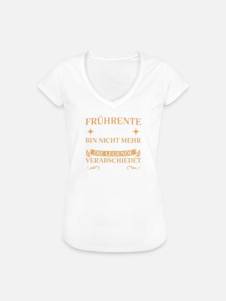 Frührente 2027 Legende verabschiedet sich - Frauen Vintage T-Shirt - Weiß