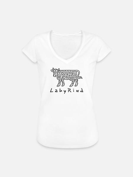LabyRind - Frauen Vintage T-Shirt - Weiß