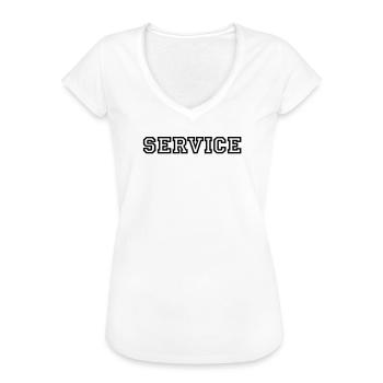 Service - Frauen Vintage T-Shirt - Weiß - Vorne - Danielle (179cm)
