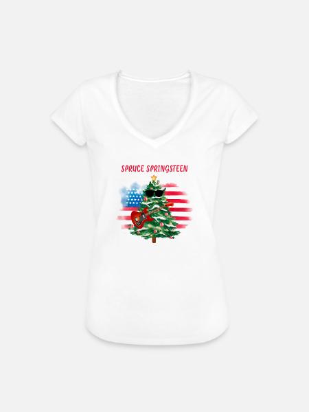 Fichte Springsteen - Frauen Vintage T-Shirt - Weiß