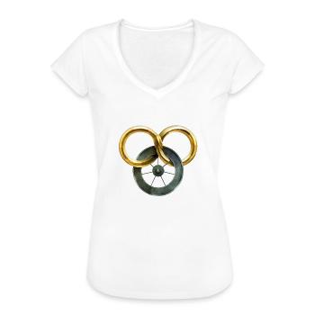 Das Rad der Zeit - Frauen Vintage T-Shirt - Weiß - Vorne