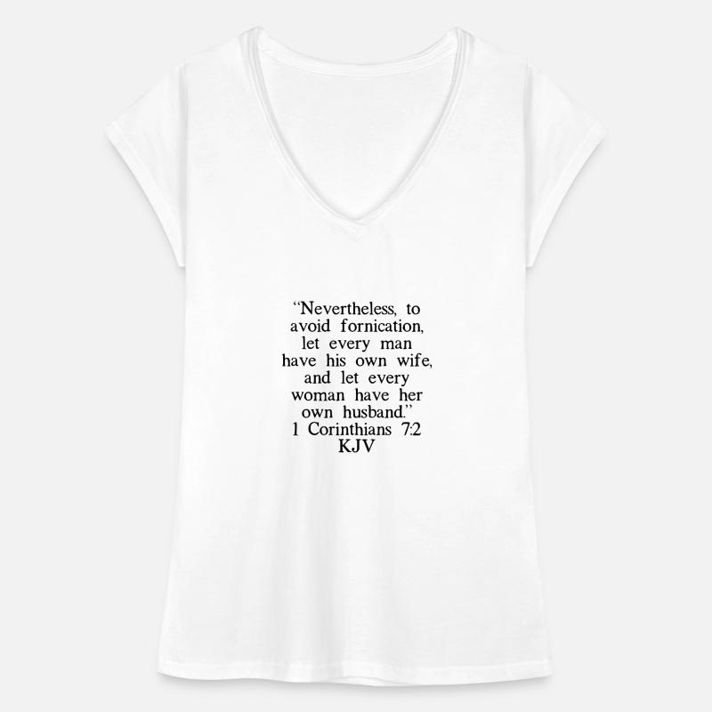 1 Corinthiens 7: 2 Chinois T-shirt vintage Femme