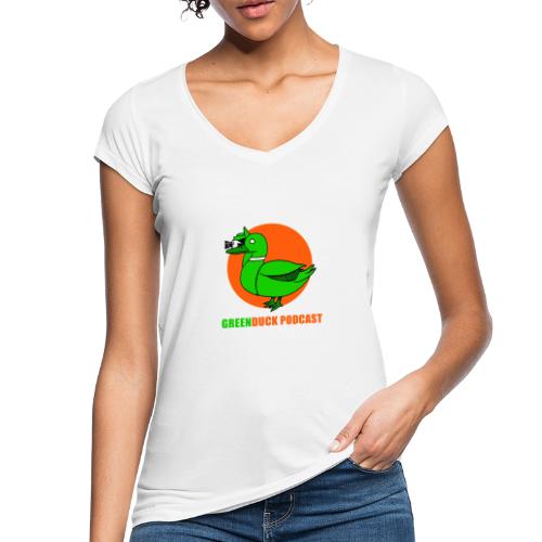 Greenduck Podcast Logo - Dame vintage T-shirt