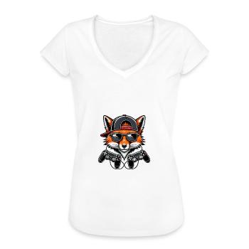 Level Complete Next Level Gymnasium Gaming Fuchs - Frauen Vintage T-Shirt - Weiß - Vorne