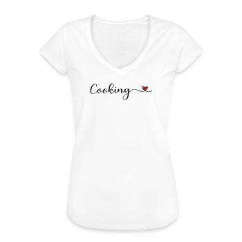 Cook - Women's Vintage T-Shirt - white - Front - Danielle (179cm)