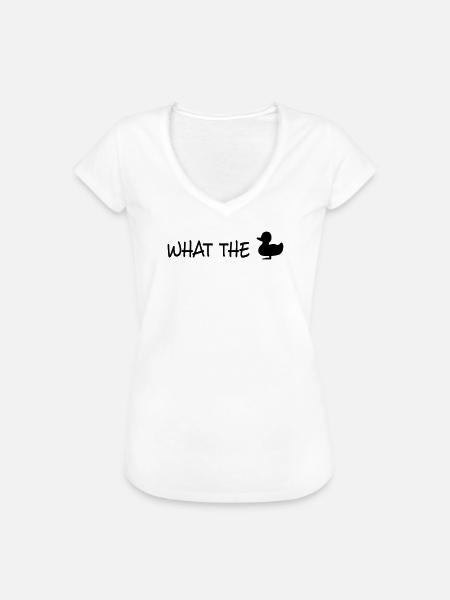 fuck - Frauen Vintage T-Shirt - Weiß
