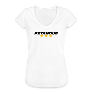 Petanque - Women's Vintage T-Shirt - white - Front - Danielle (179cm)