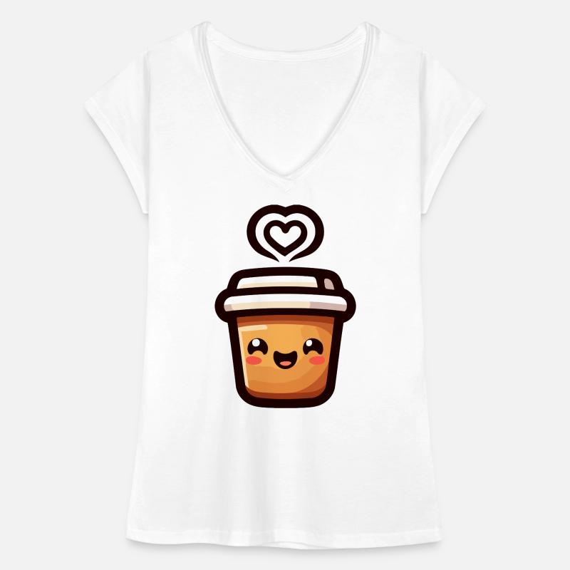 Caffeine Cutie: The Joyful Java Women's Vintage T-Shirt