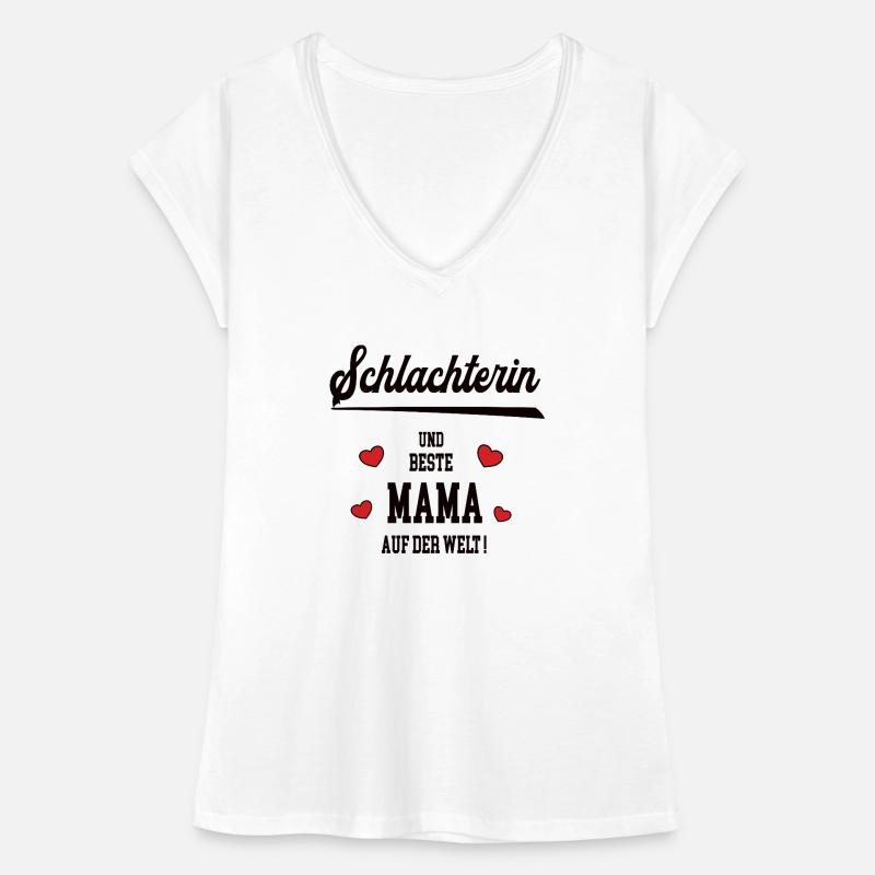 Mama Schlachterin Muttertag Geburtstag Mutter Mami Frauen Vintage T-Shirt