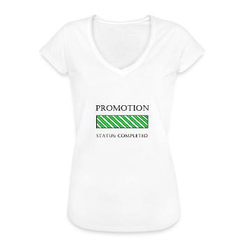 Promotion Geschenkidee - Frauen Vintage T-Shirt - Weiß - Vorne - Danielle (179cm)