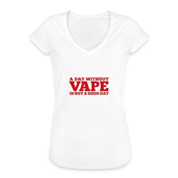 Vape - Frauen Vintage T-Shirt - Weiß - Vorne
