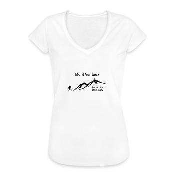 Mont ventoux - T-shirt vintage Femme - blanc - Devant
