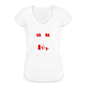 Kanada - Frauen Vintage T-Shirt - Weiß - Vorne