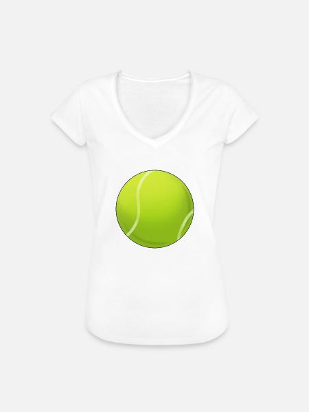 Tennisball - Frauen Vintage T-Shirt - Weiß