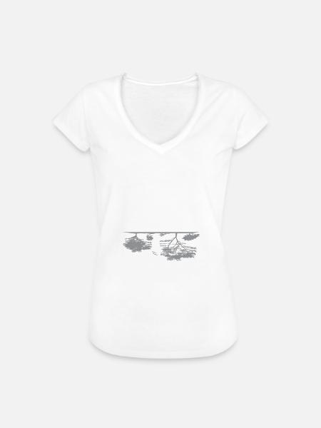 Natur - Frauen Vintage T-Shirt - Weiß