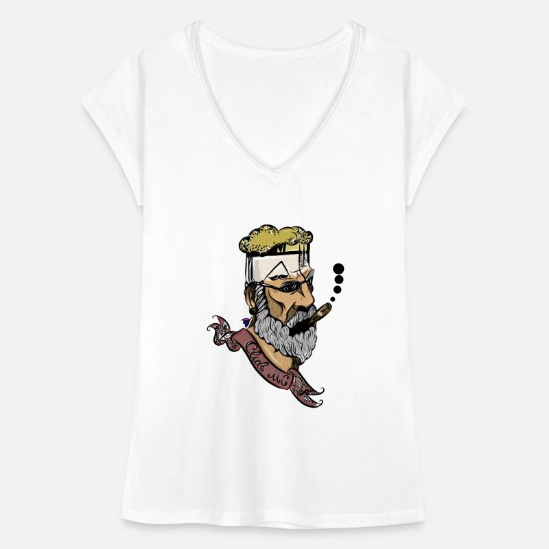 Bart Mann mit Zigarre Frauen Vintage T-Shirt