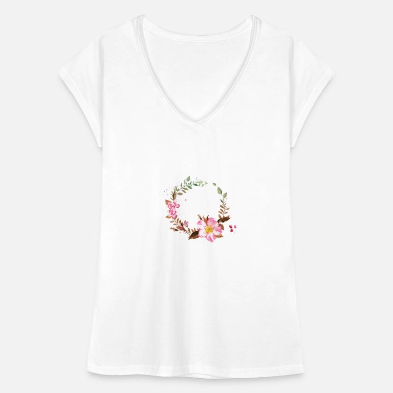 blomster Dame vintage T-shirt