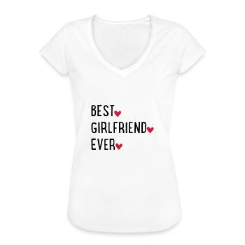 Kæreste - Dame vintage T-shirt - hvid - Foran