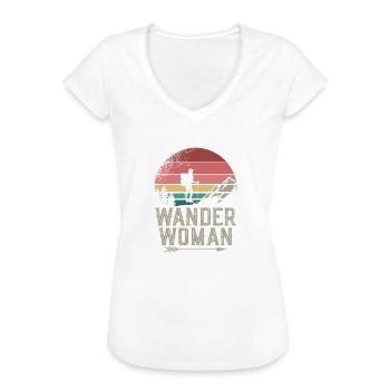Wander Woman - Frauen Vintage T-Shirt - Weiß - Vorne