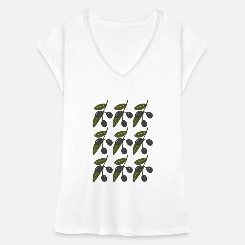 Olive branch pattern Women's Vintage T-Shirt