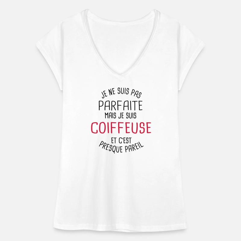 Pas parfaite mais coiffeuse T-shirt vintage Femme