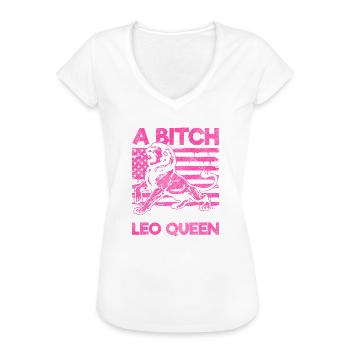 Löwe Aberglaube Konstellation - Frauen Vintage T-Shirt - Weiß - Vorne